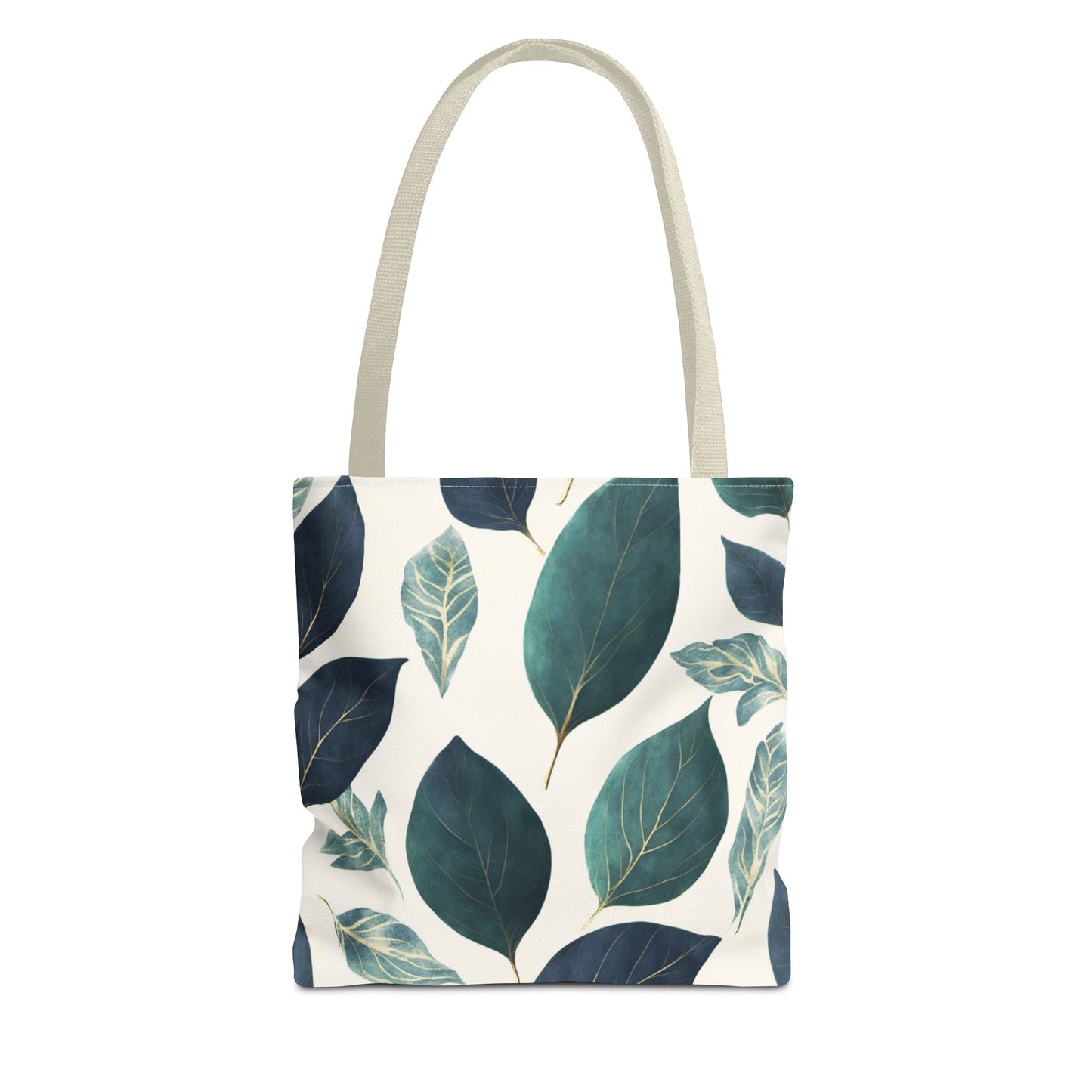 Blue and Green Leaves Tote Bag (AOP)