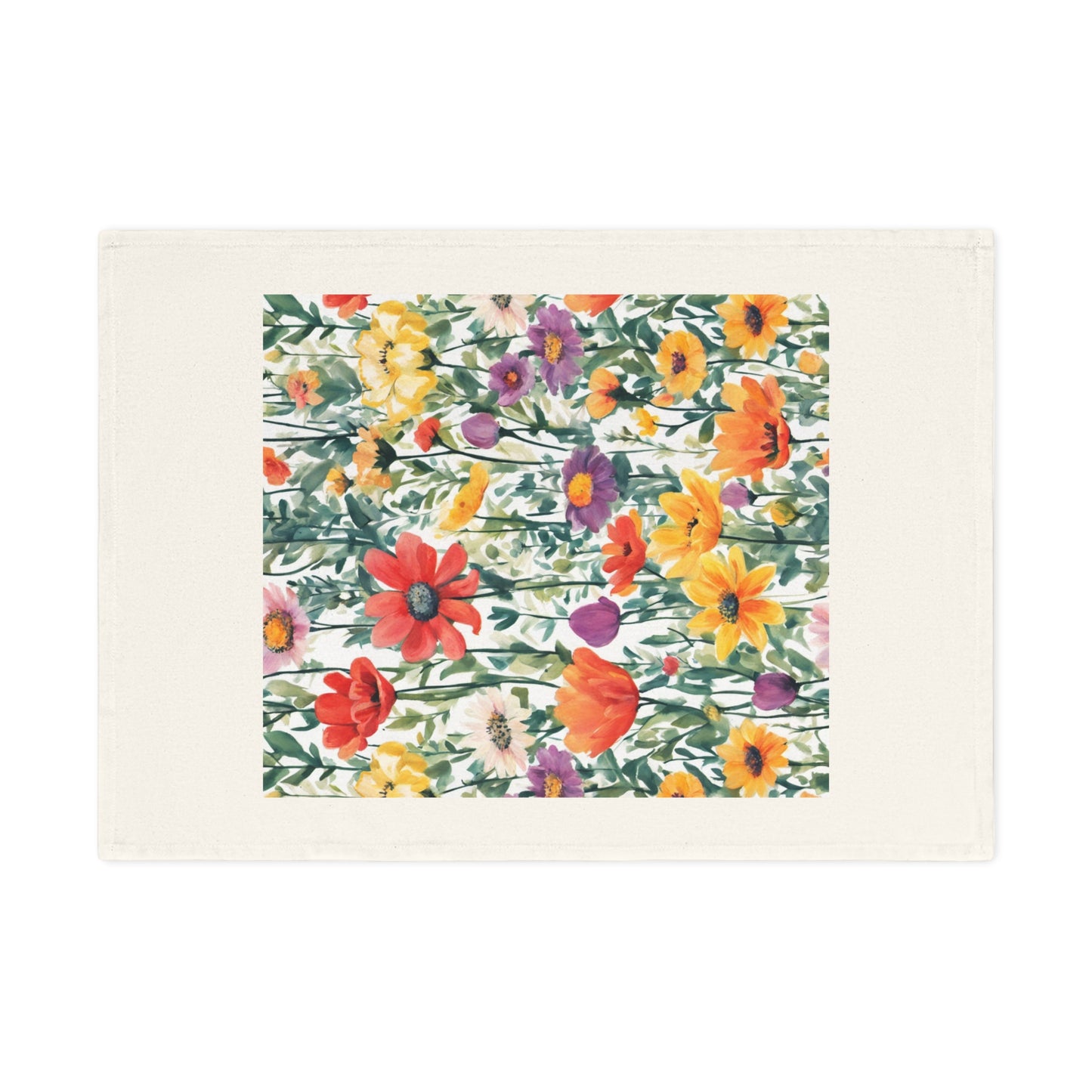 Colourful Wildflowers Cotton Tea Towel