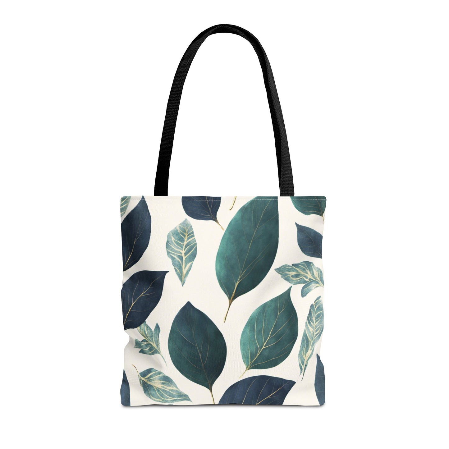 Blue and Green Leaves Tote Bag (AOP)