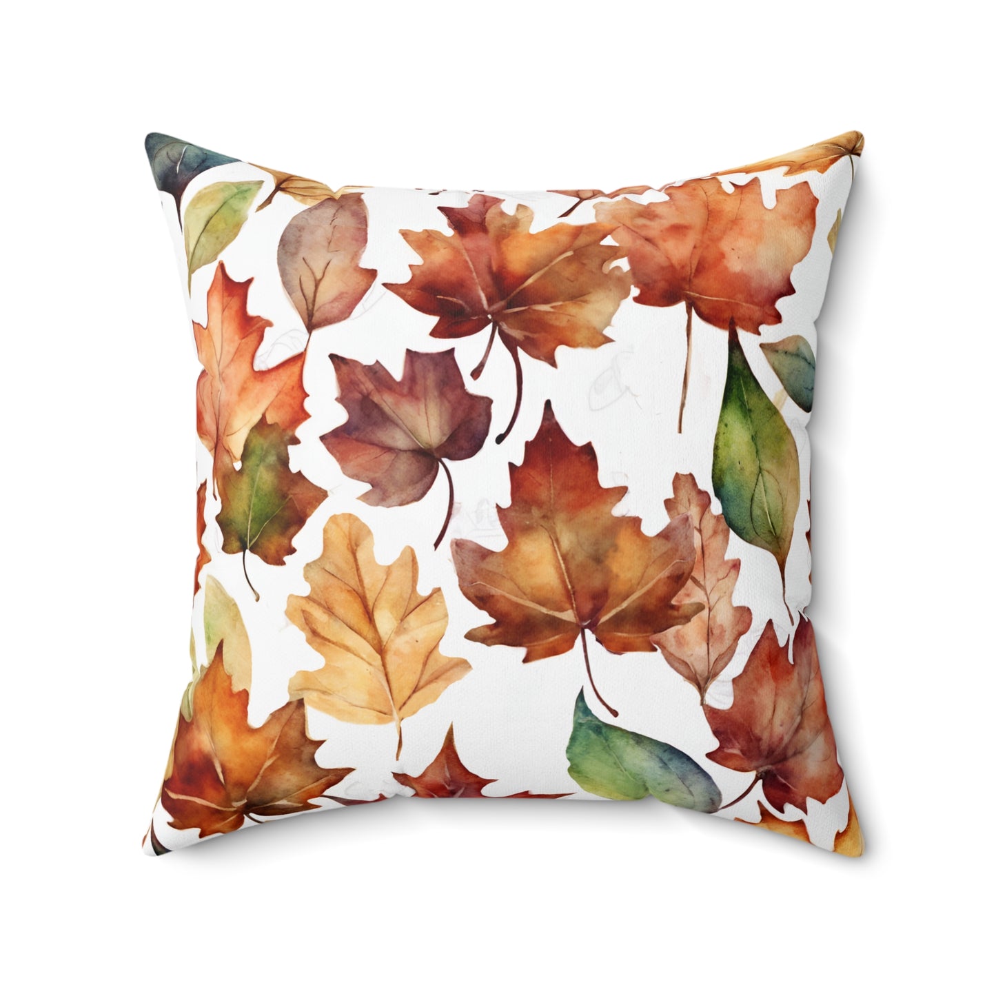 Autumn Leaves Polyester Square Pillow