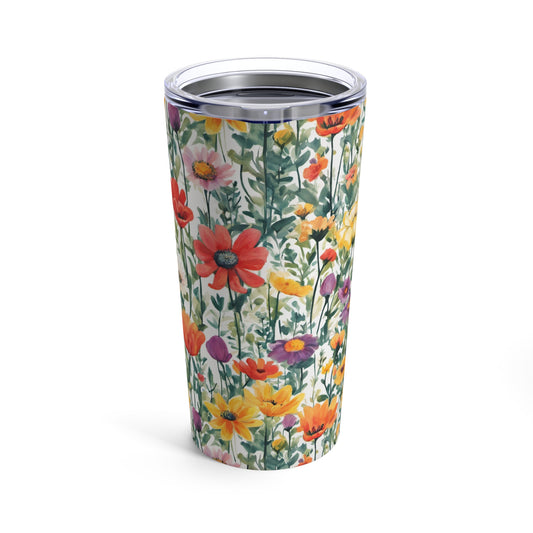 Colourful Wildflowers Tumbler 20oz