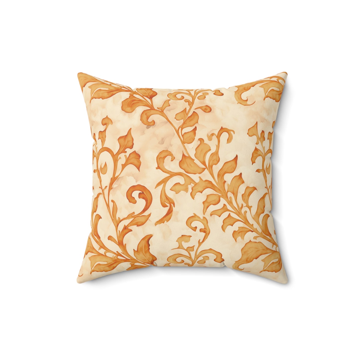 Climbing Yellow Leaves, Polyester Square Pillow