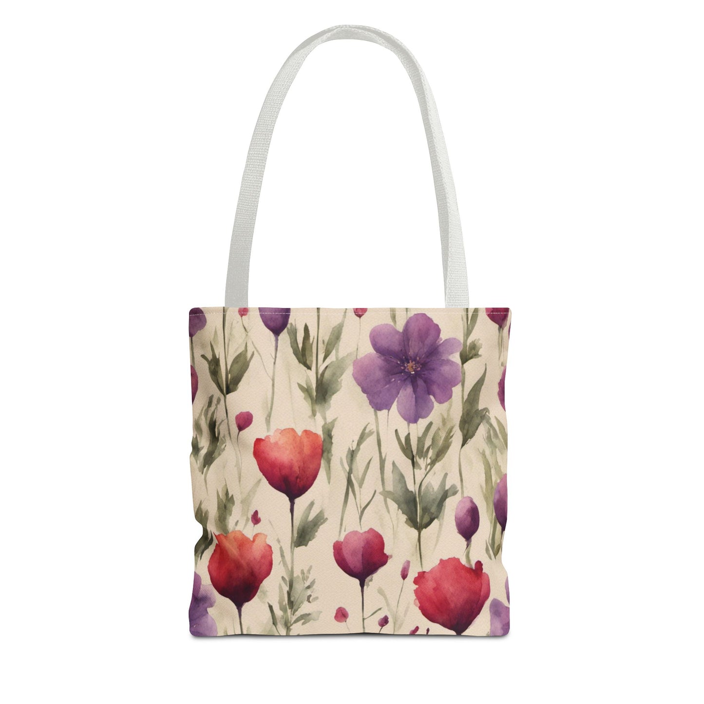 Poppies and Plum Flowers Tote Bag (AOP)