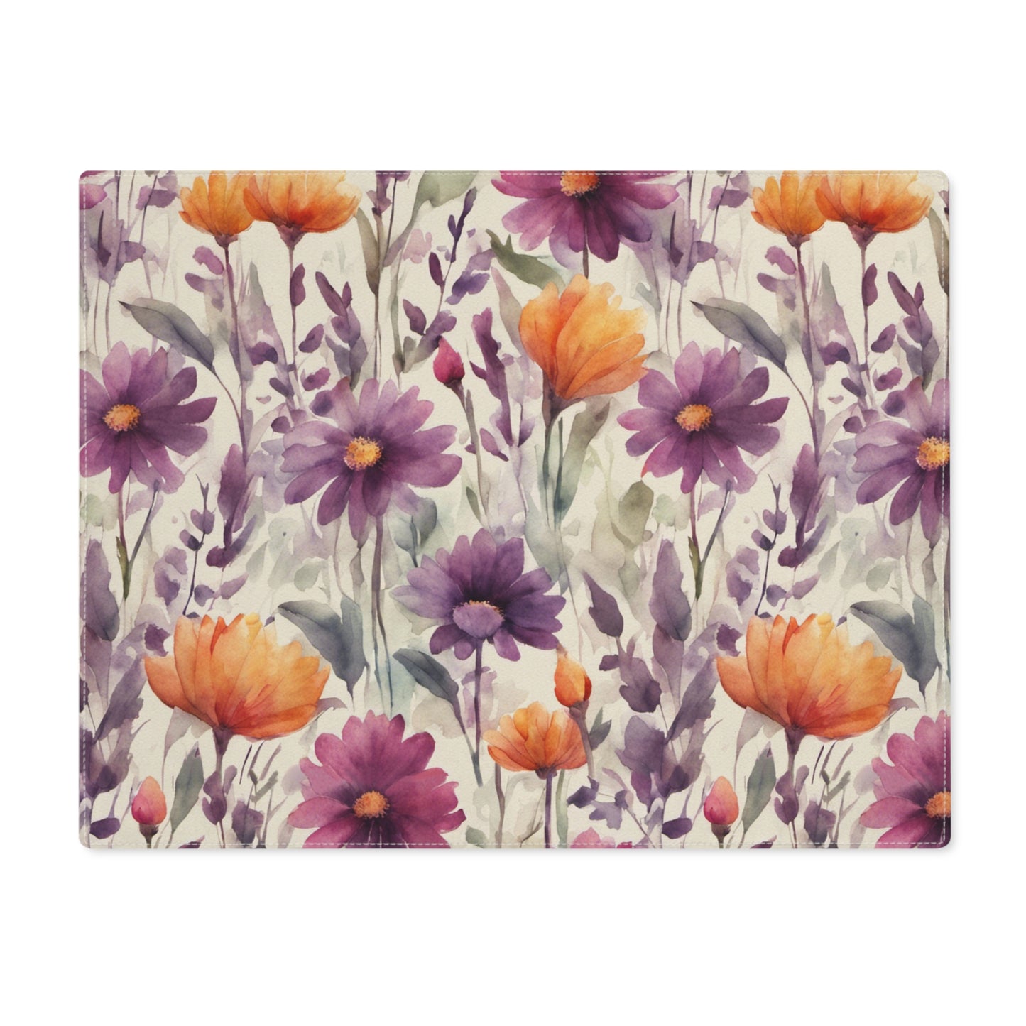 Plum and Apricot Wildflowers Placemat, 1pc