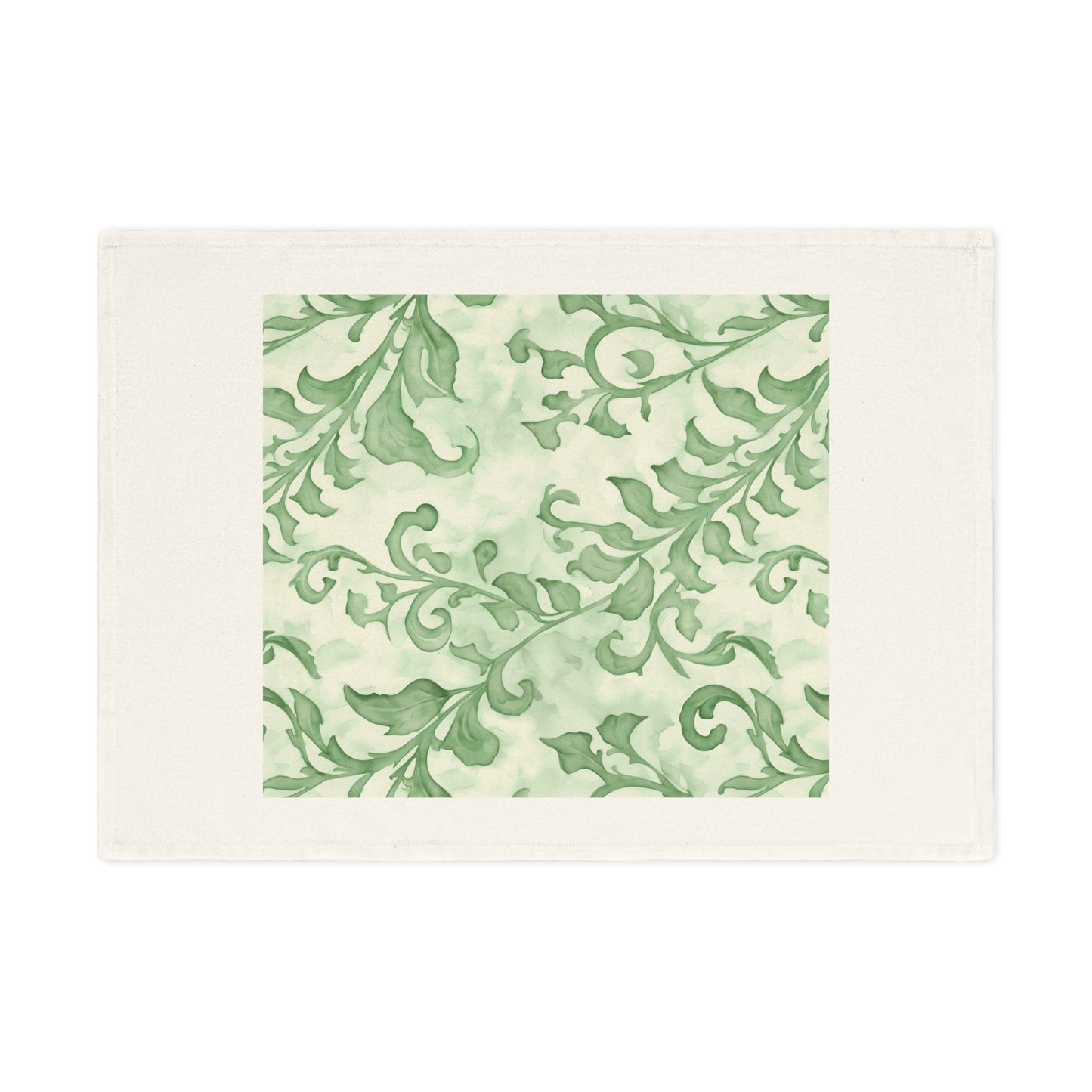 Climbing Green Leaves, Cotton Tea Towel