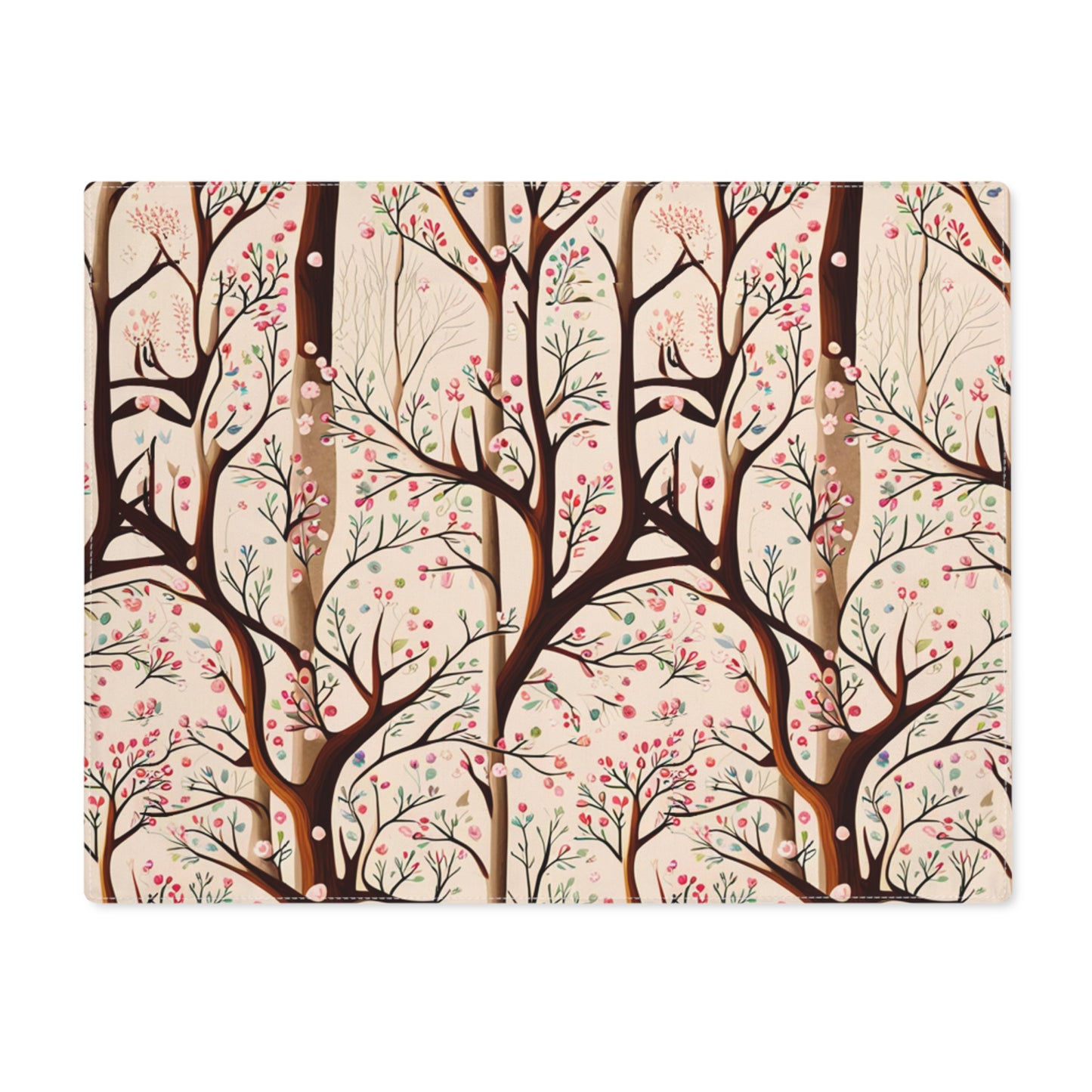 Delicate Blossom Trees Placemat, 1pc