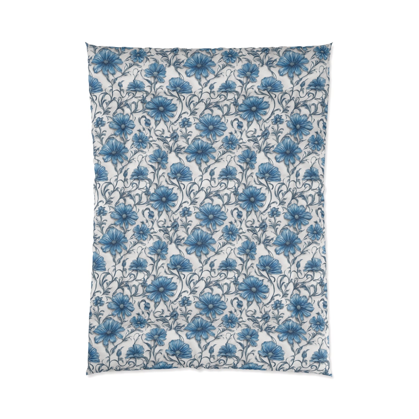 Blue Daisies Comforter