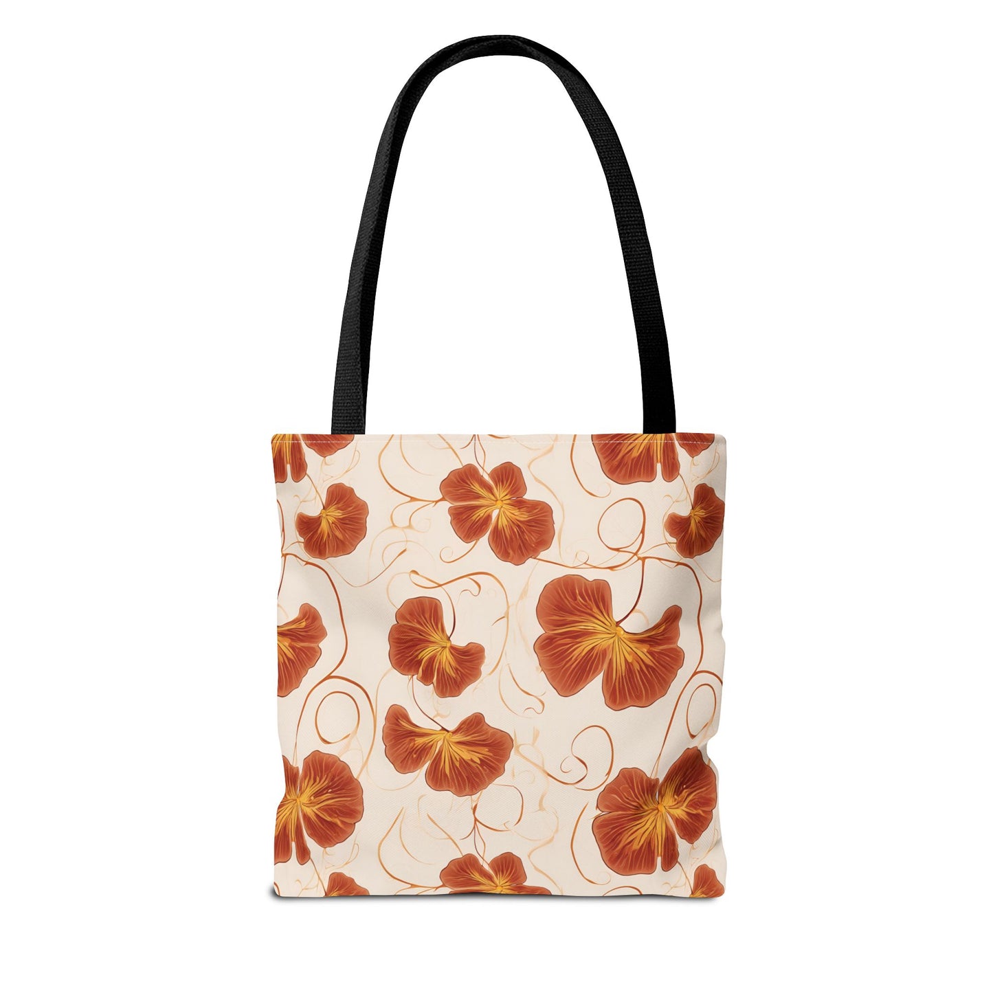 Orange Nasturtium Petals Tote Bag (AOP)