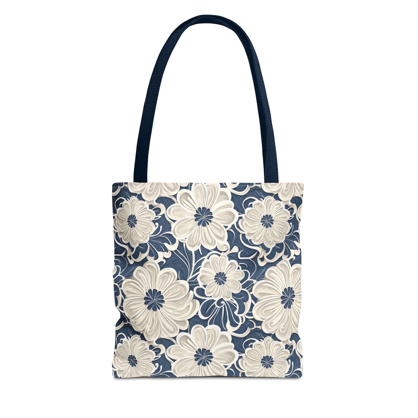 Sea Foam Flowers, Tote Bag (AOP)