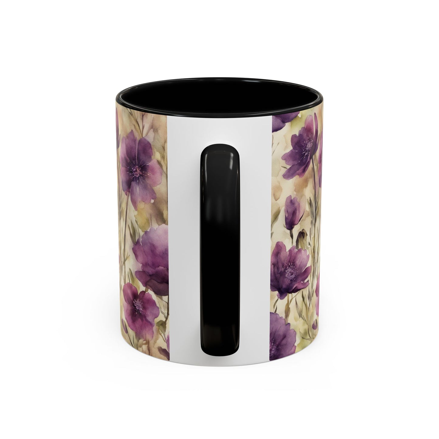 Plum Wildflowers Coffee Mug, 11oz