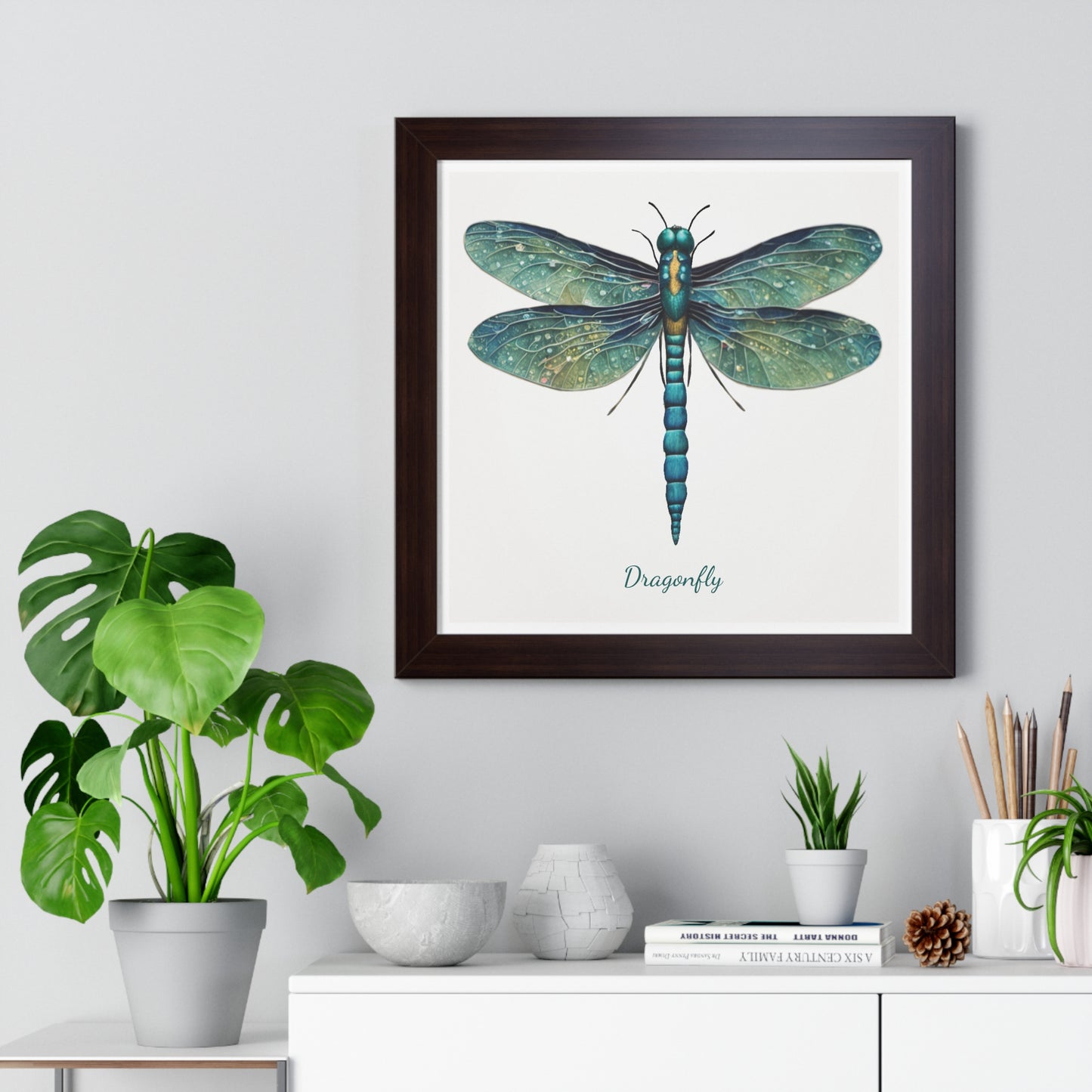 Dragonfly, Framed Vertical Poster