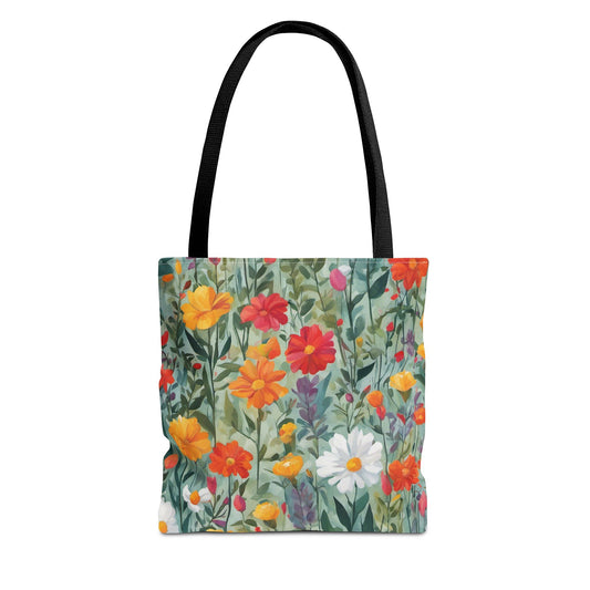 Wildflower Rampage Tote Bag (AOP)