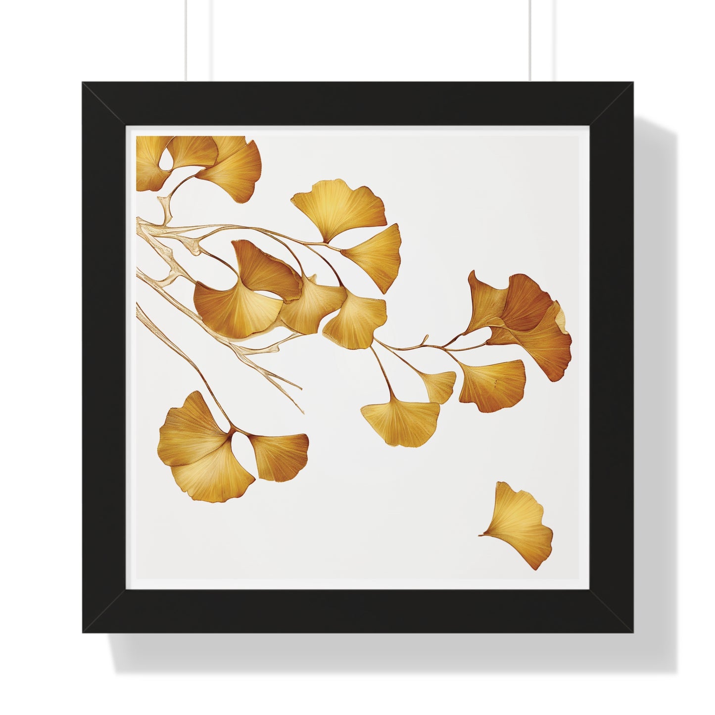 Golden Gingko Biloba, Framed Vertical Poster