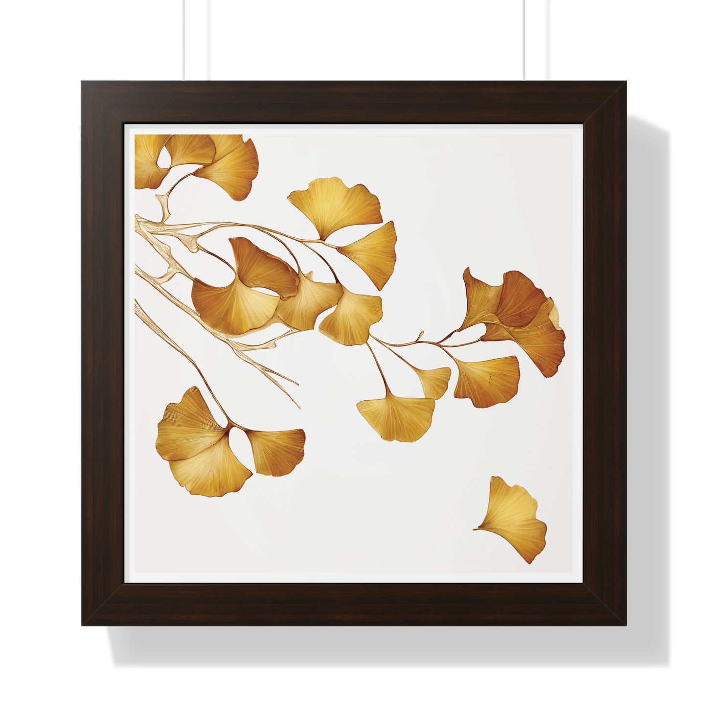 Golden Gingko Biloba, Framed Vertical Poster