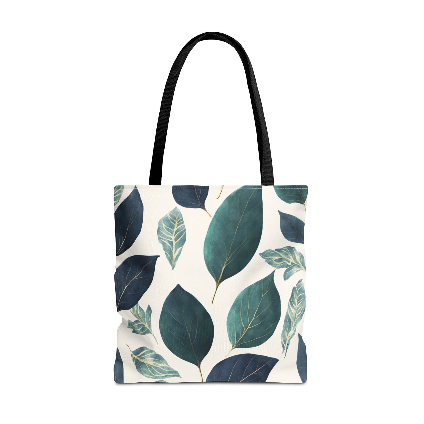 Blue and Green Leaves Tote Bag (AOP)