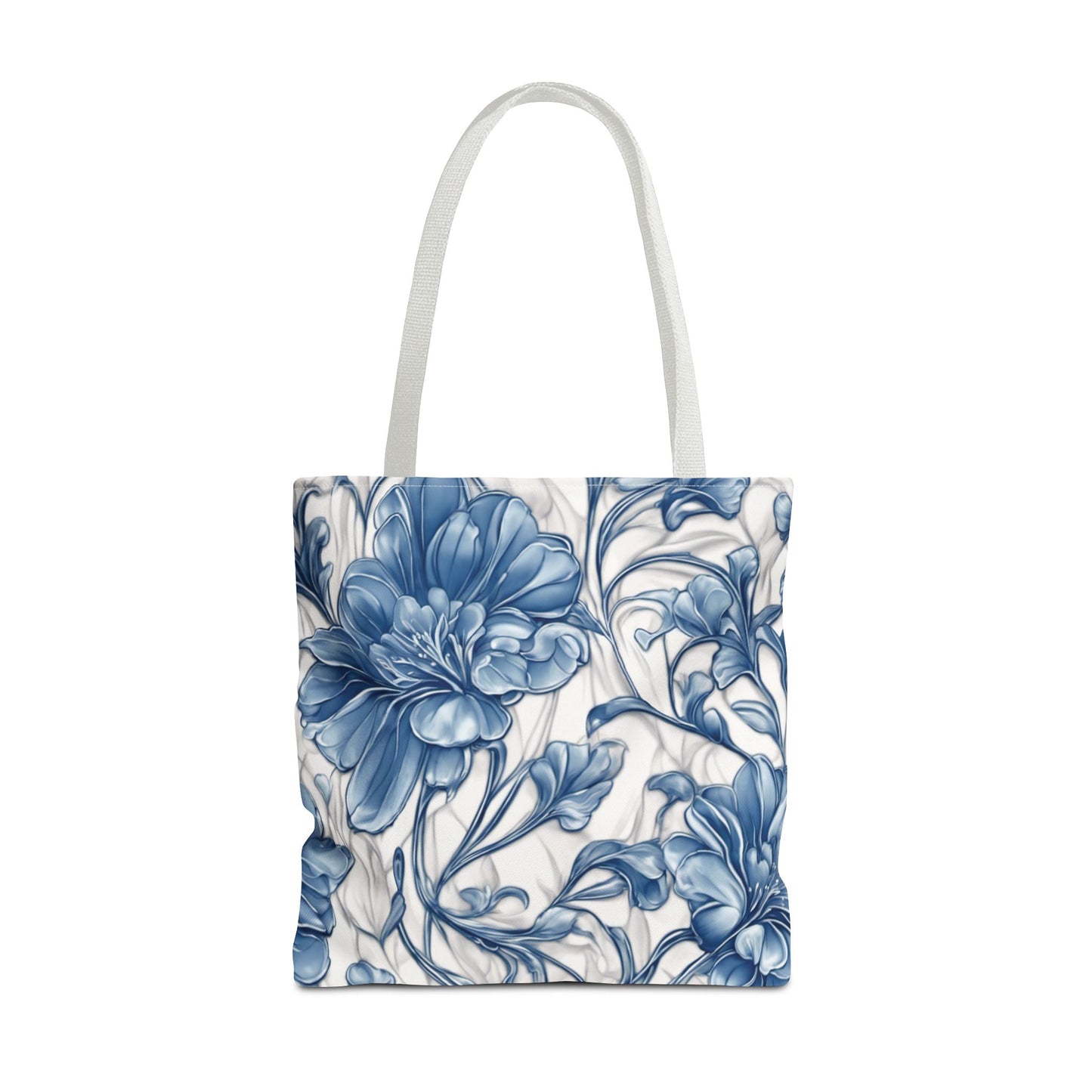 Blue & White Flowers Tote Bag (AOP)