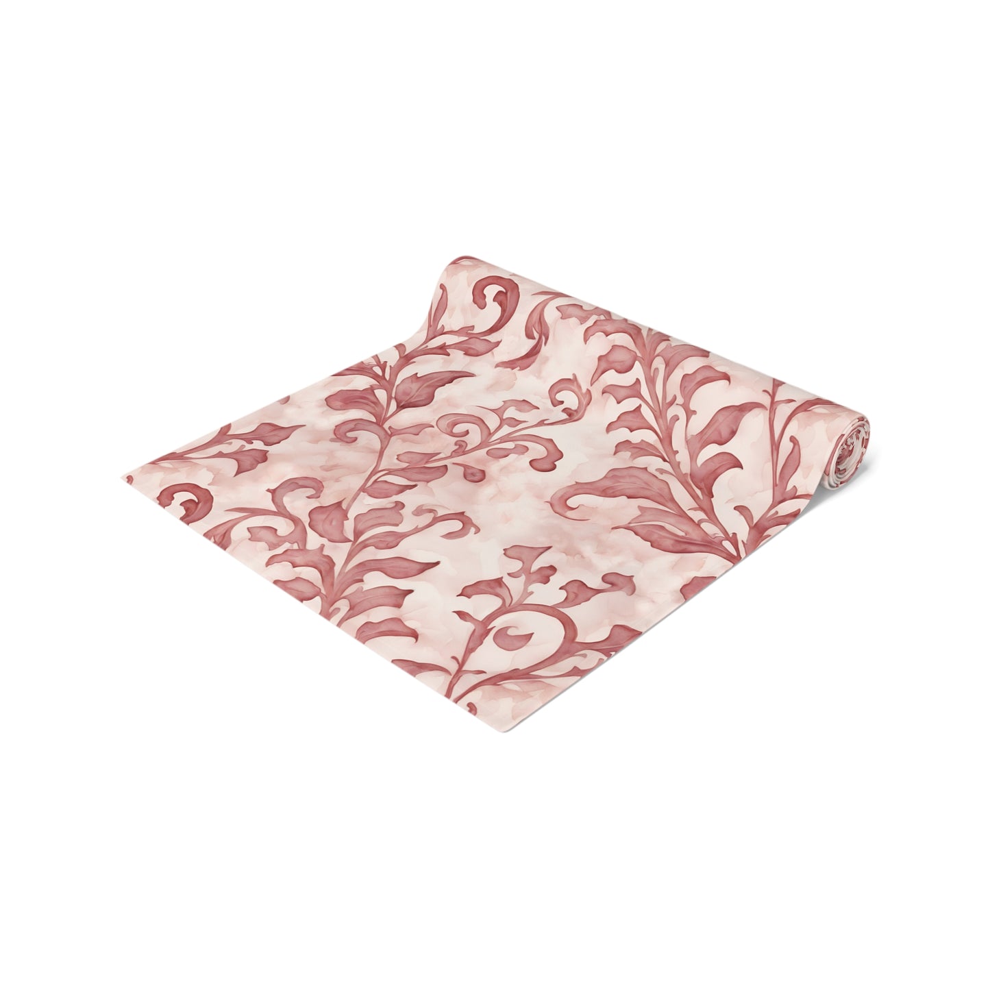 Climbing Pink Leaves, Table Runner (Cotton, Poly)