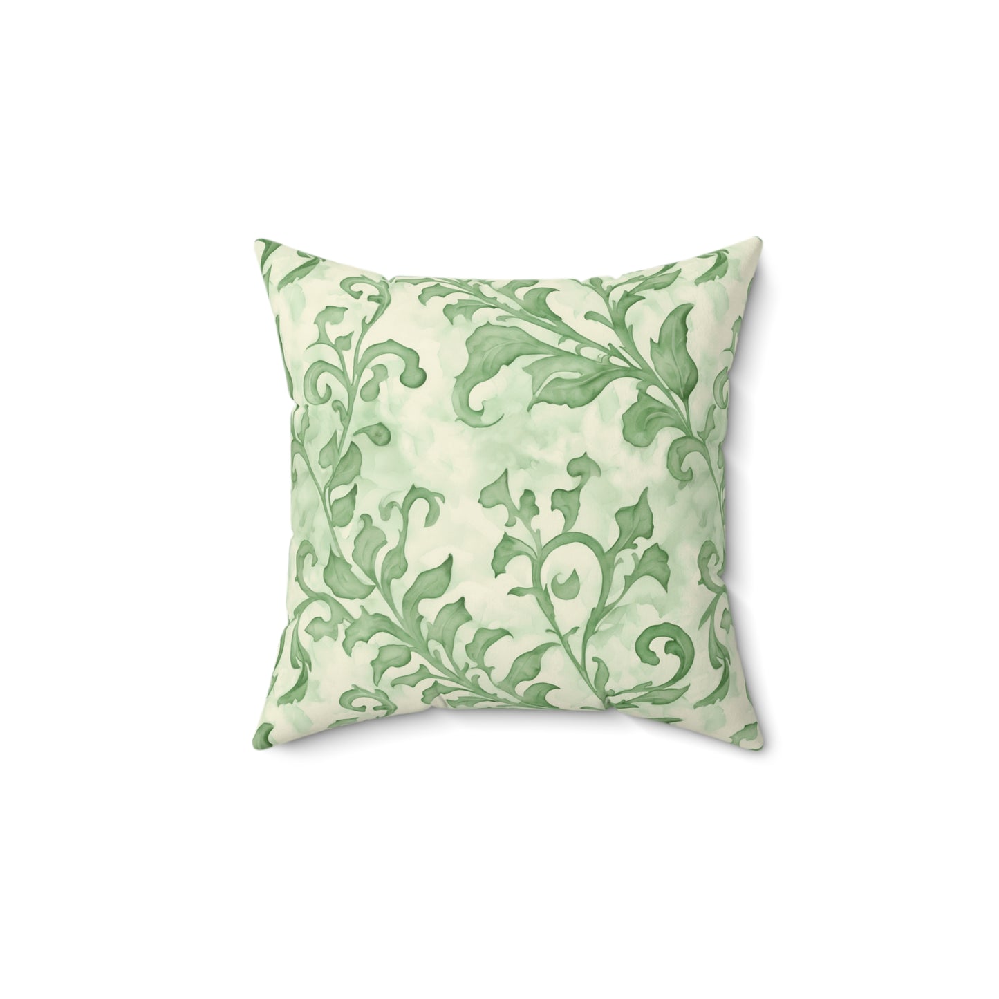 Climbing Green Leaves, Polyester Square Pillow