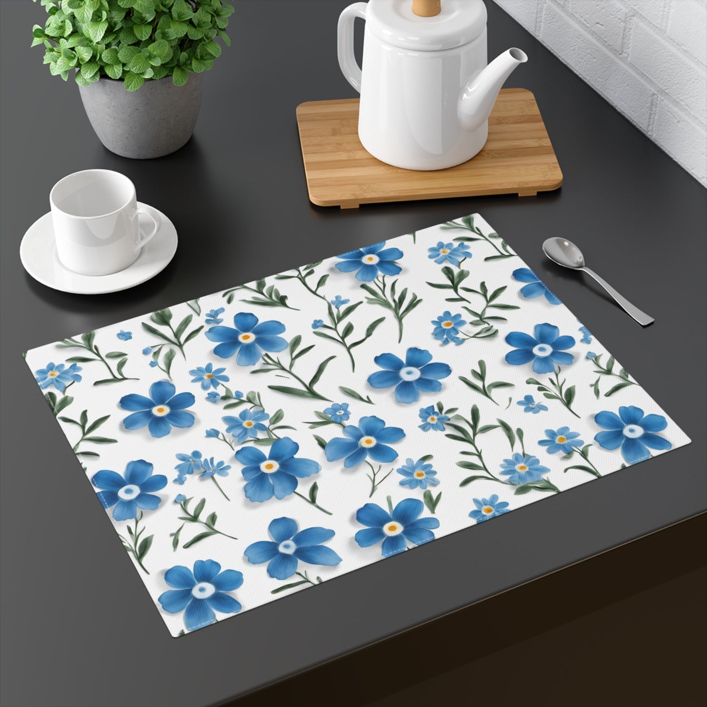 Forget Me Not Placemat, 1pc