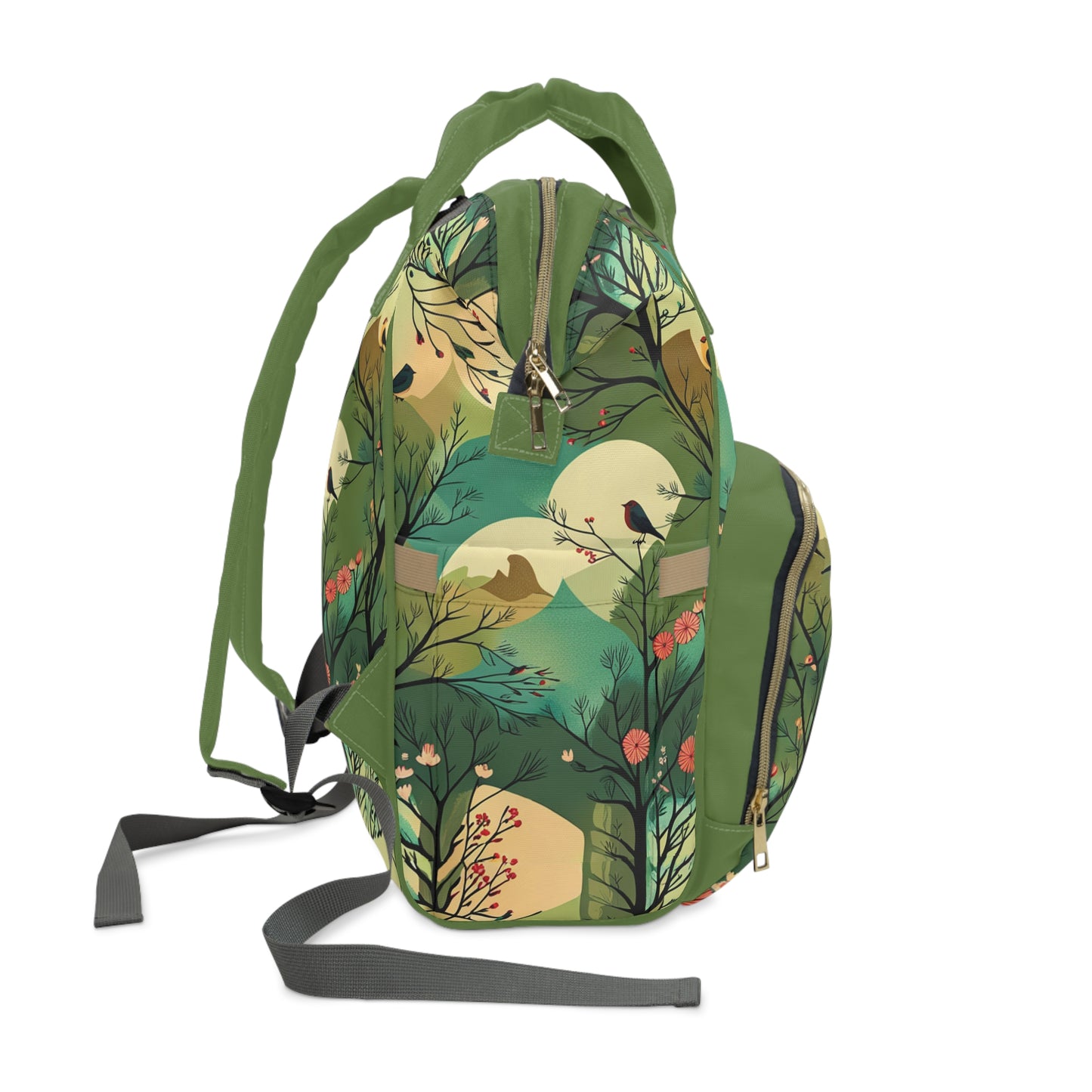 Birds of the Forest 1 Multifunctional Diaper Backpack