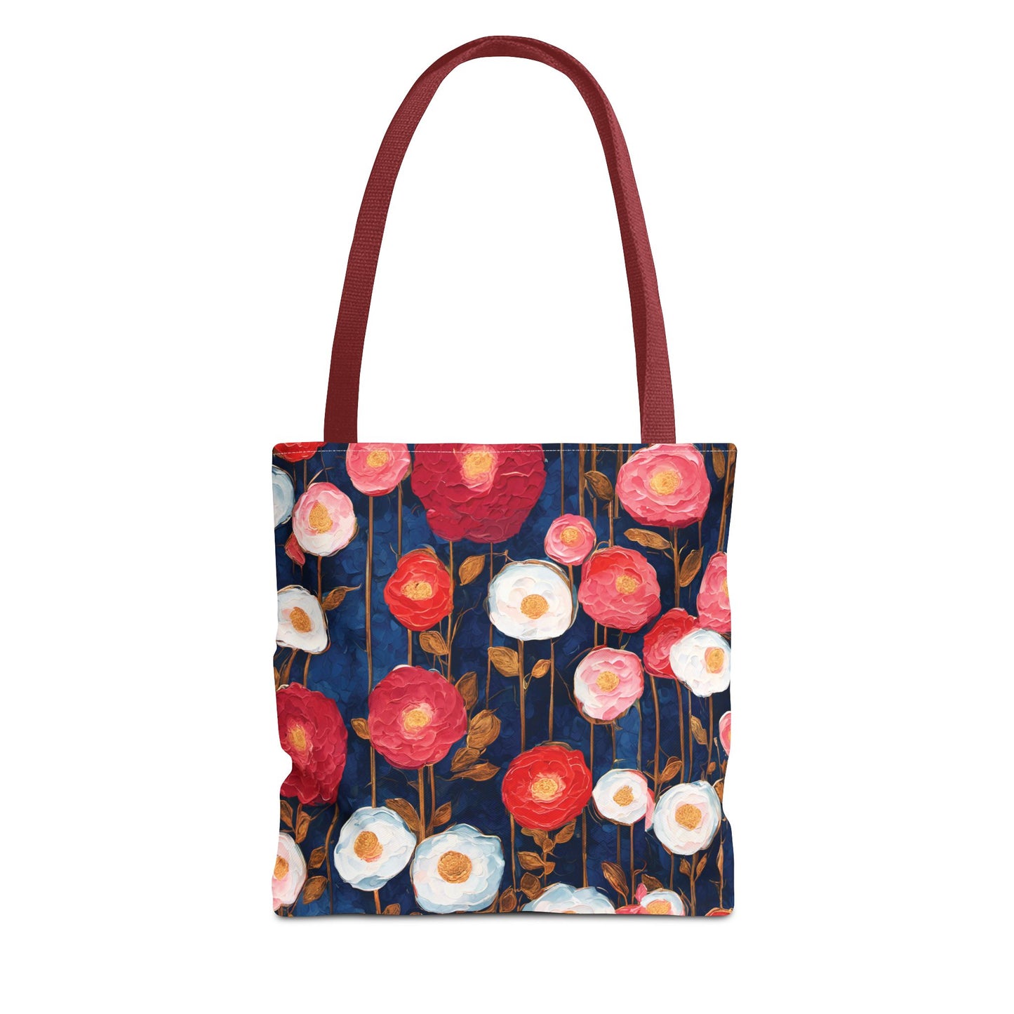 Poppy Splotches on Indigo Tote Bag (AOP)