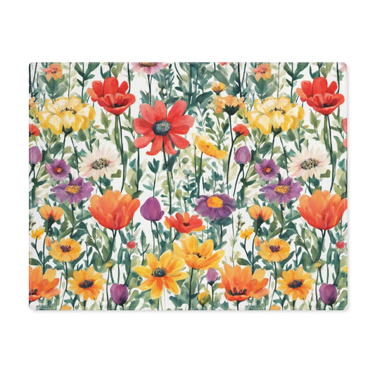 Colourful Wildflowers Placemat, 1pc