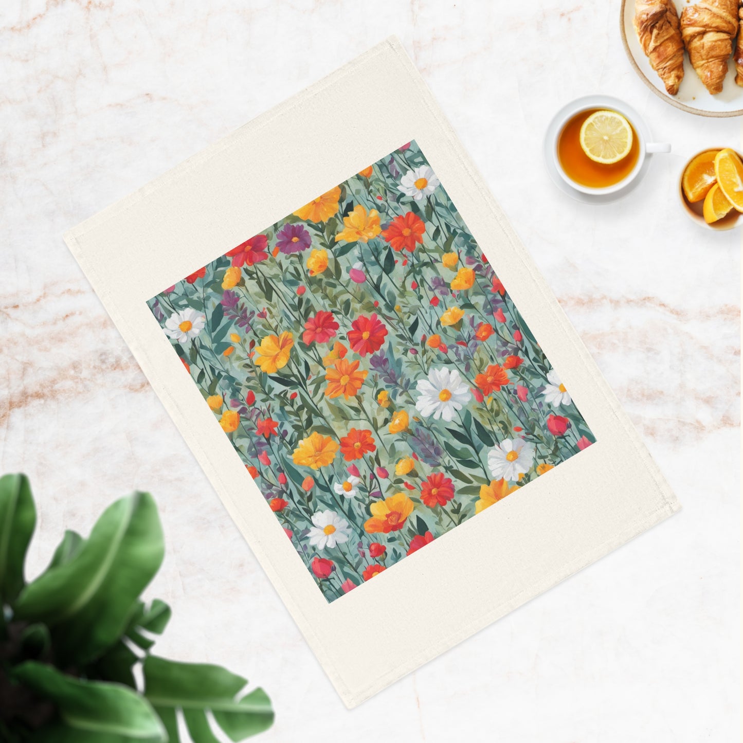 Wildflower Rampage Cotton Tea Towel