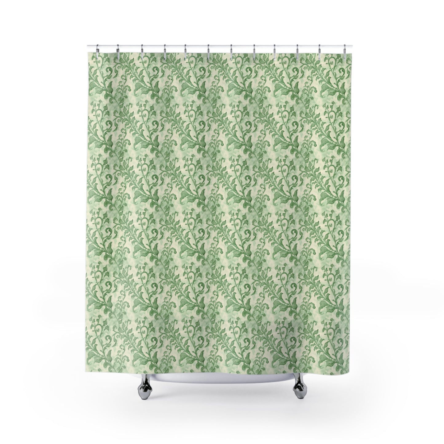 Climbing Green Leaves, Shower Curtains.