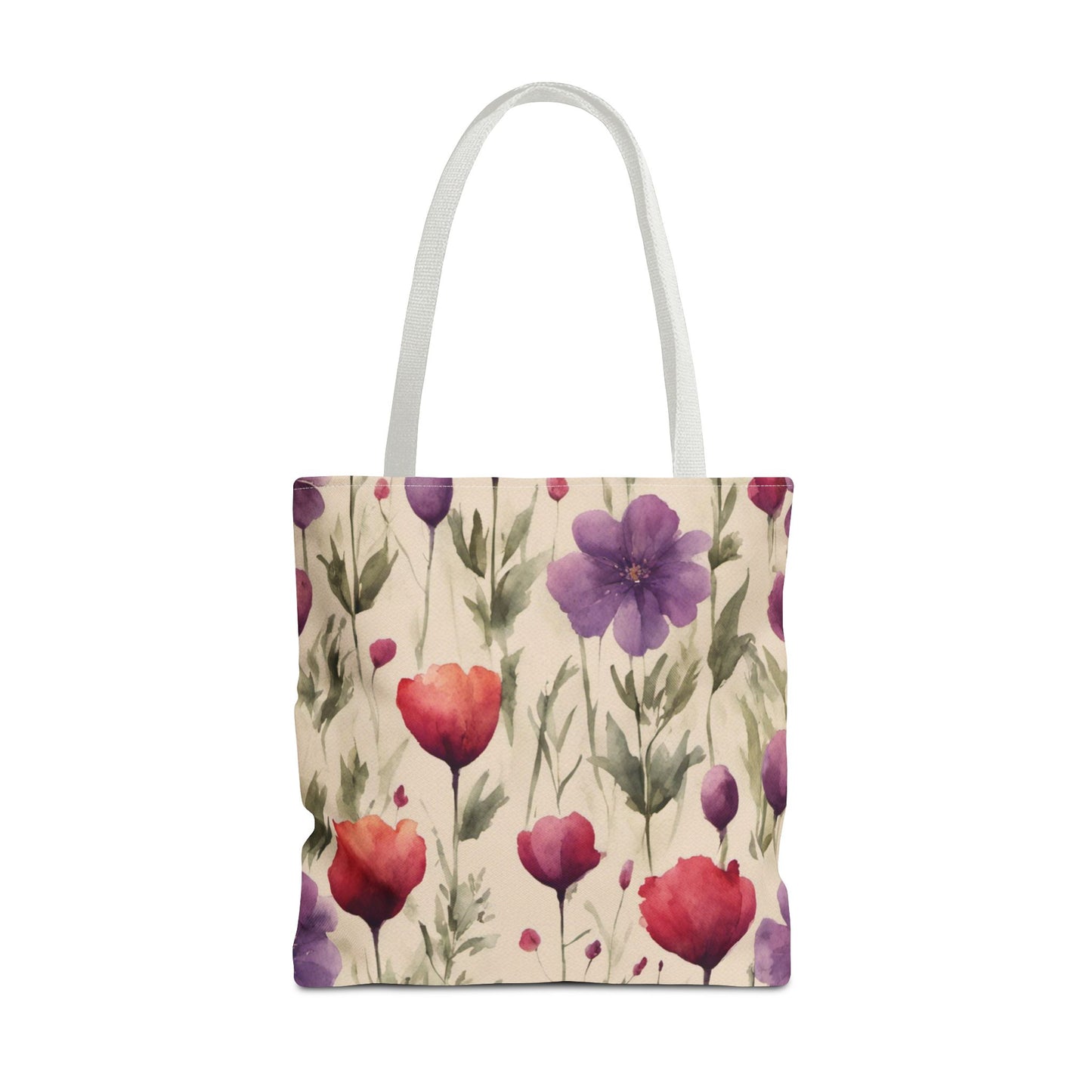 Poppies and Plum Flowers Tote Bag (AOP)