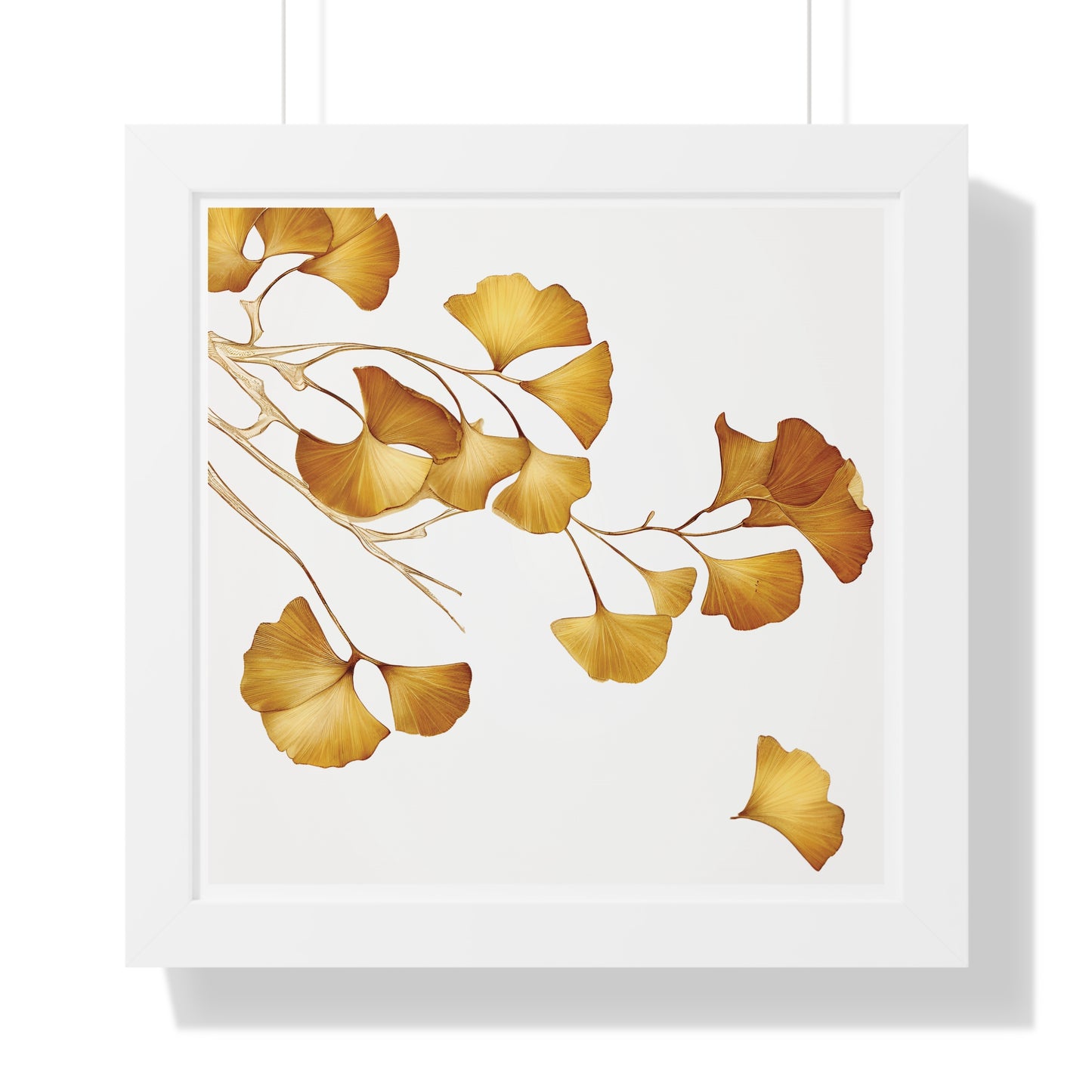 Golden Gingko Biloba, Framed Vertical Poster