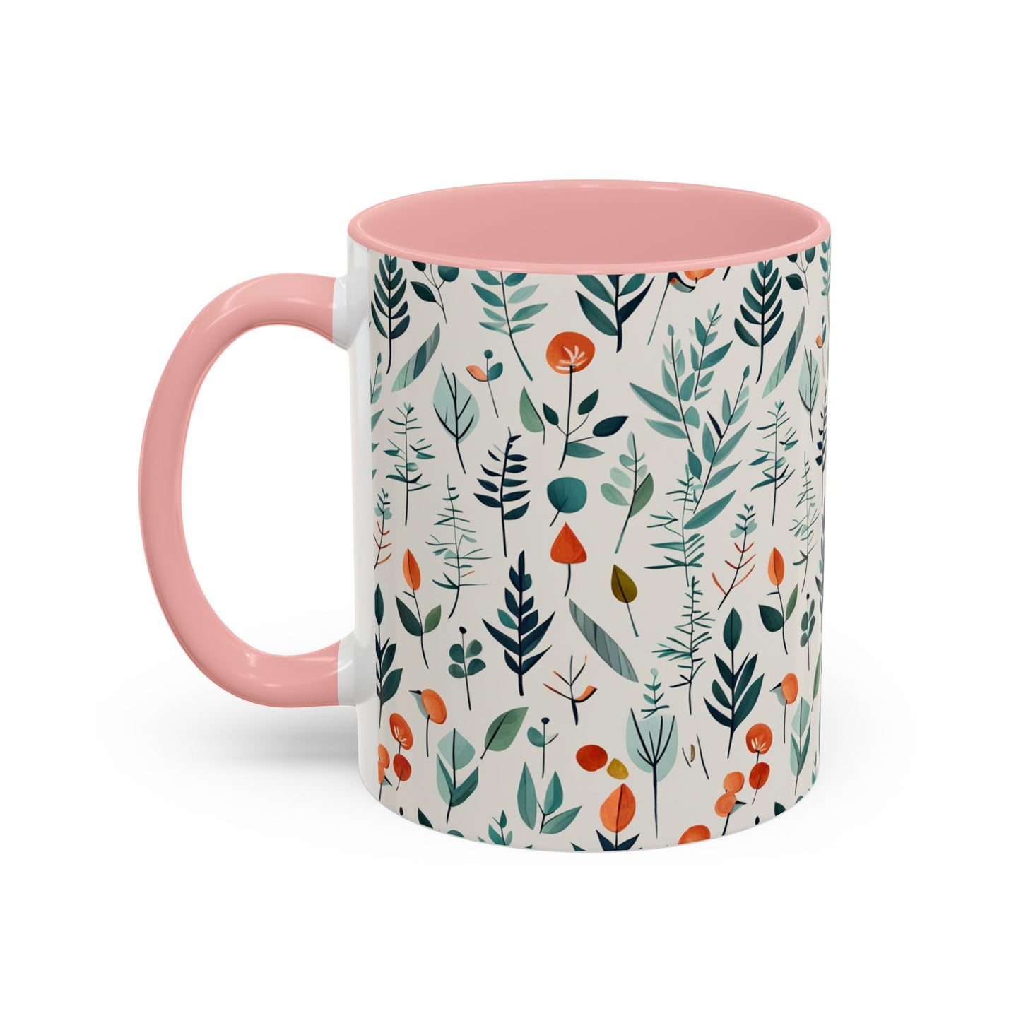 Simple Flora Accent Coffee Mug, 11oz