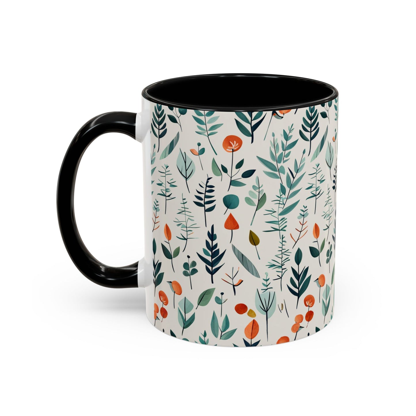 Simple Flora Accent Coffee Mug, 11oz