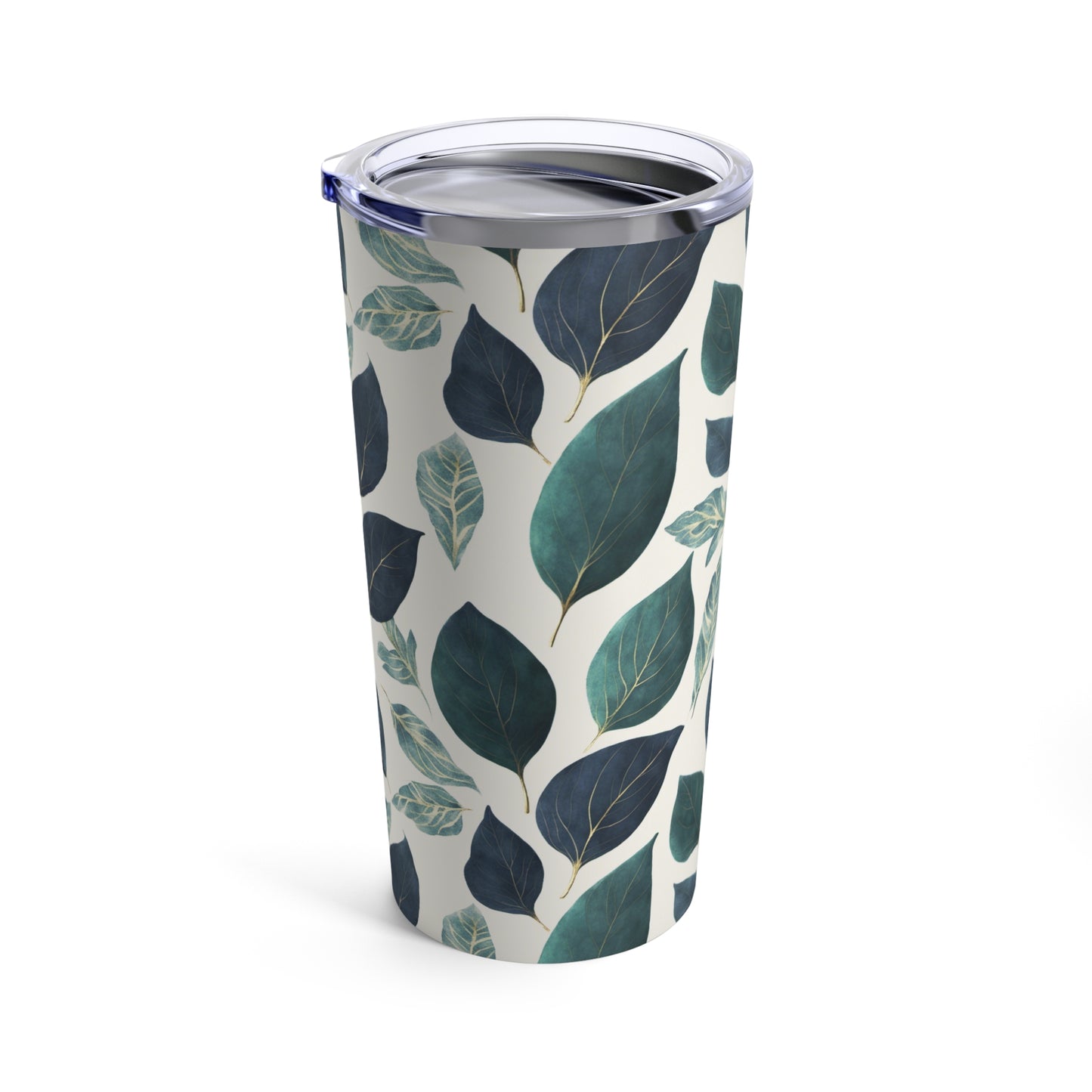 Blue and Green Leaves Tumbler 20oz