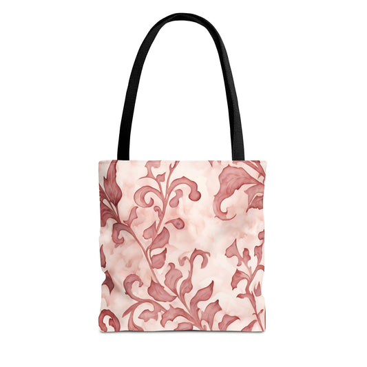 Climbing Pink Leaves, Tote Bag (AOP)