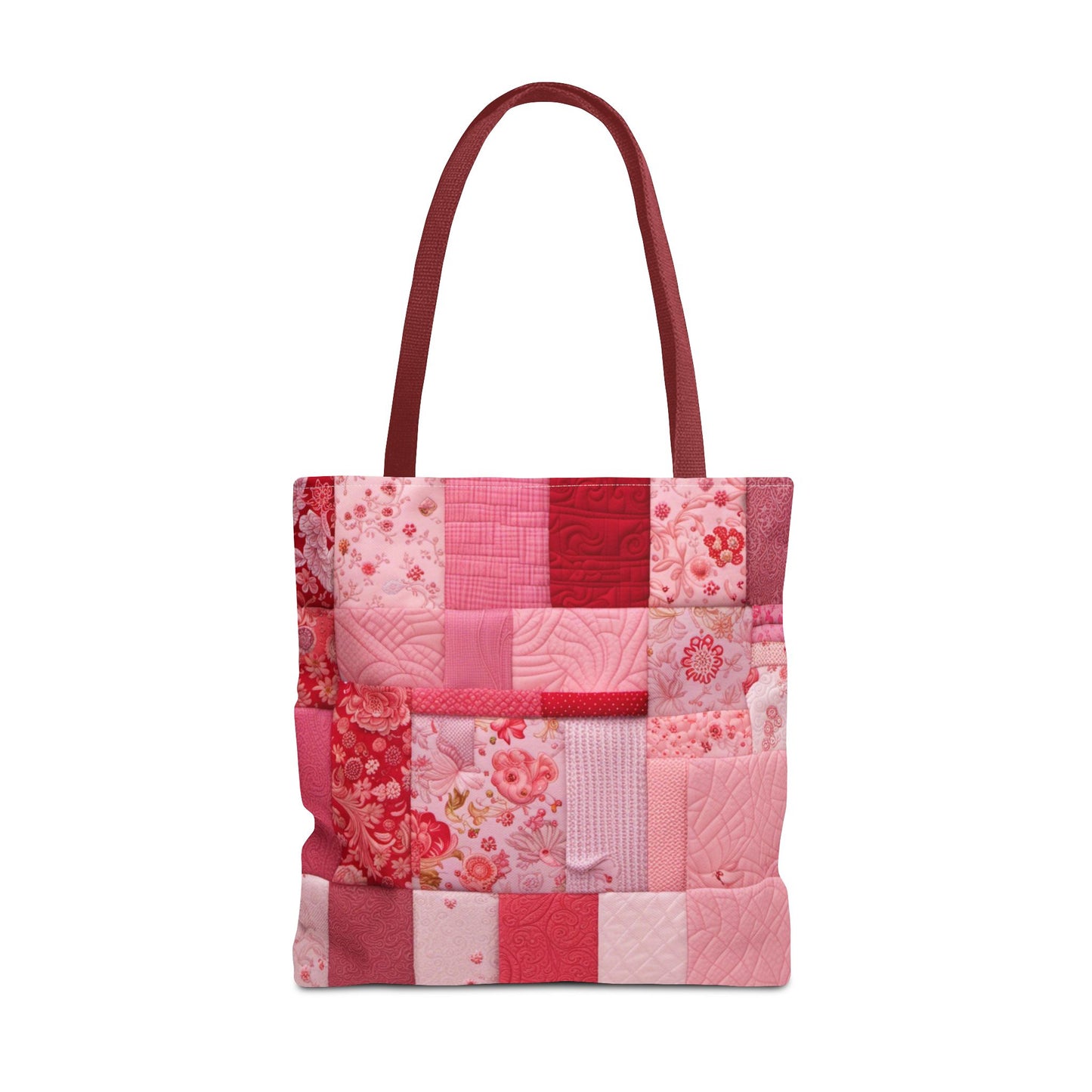 Patchwork in Pinks & Reds Tote Bag (AOP)