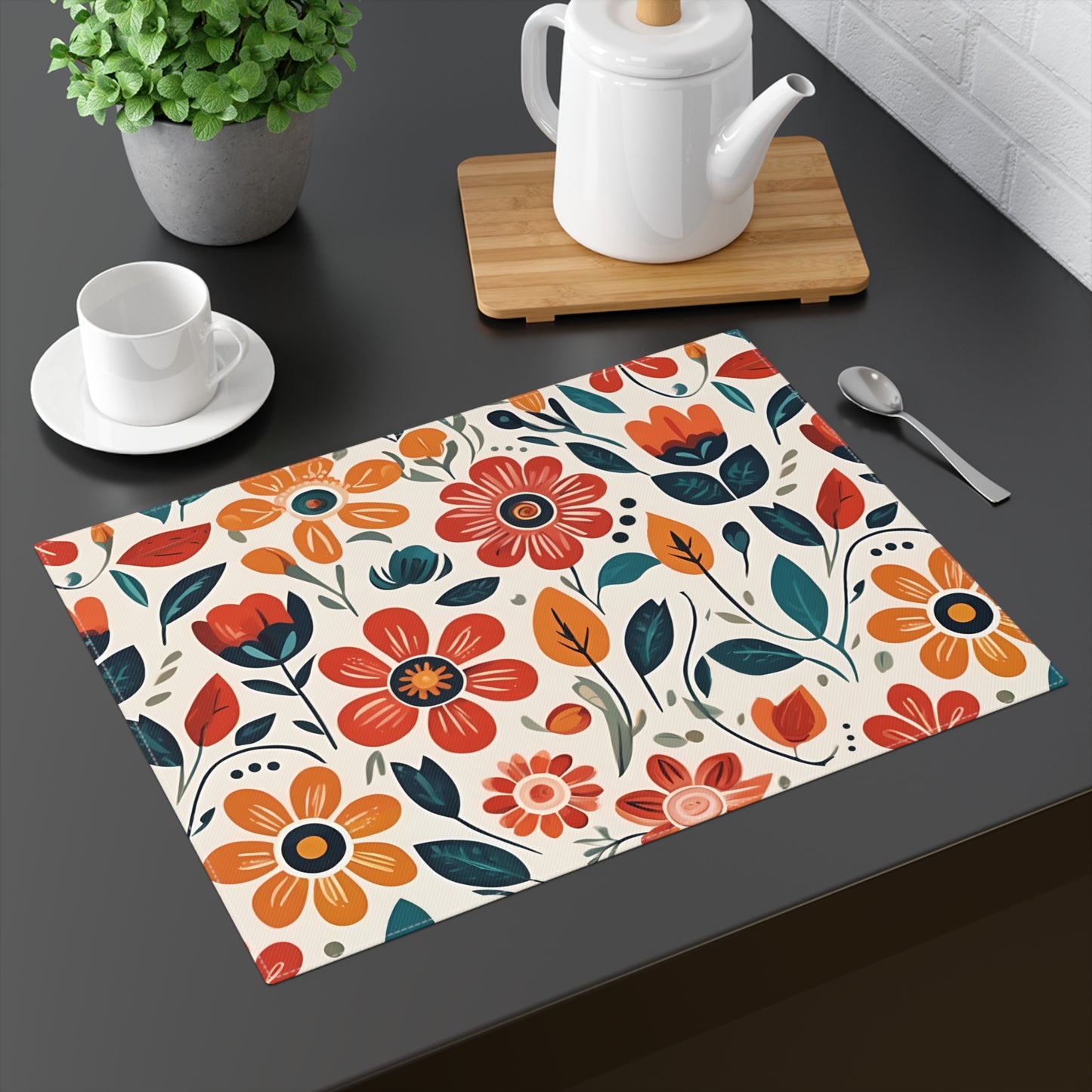 Simple Summer Flowers, Placemat, 1pc