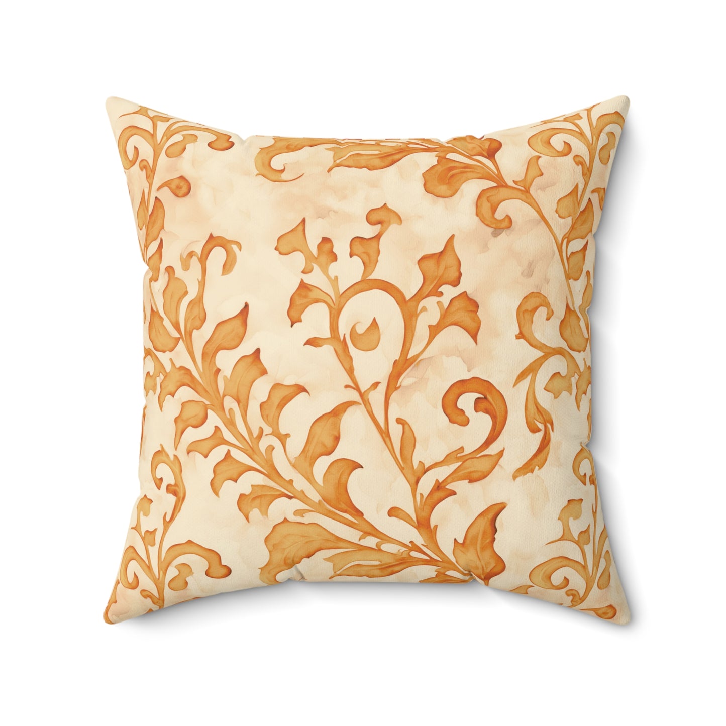 Climbing Yellow Leaves, Polyester Square Pillow