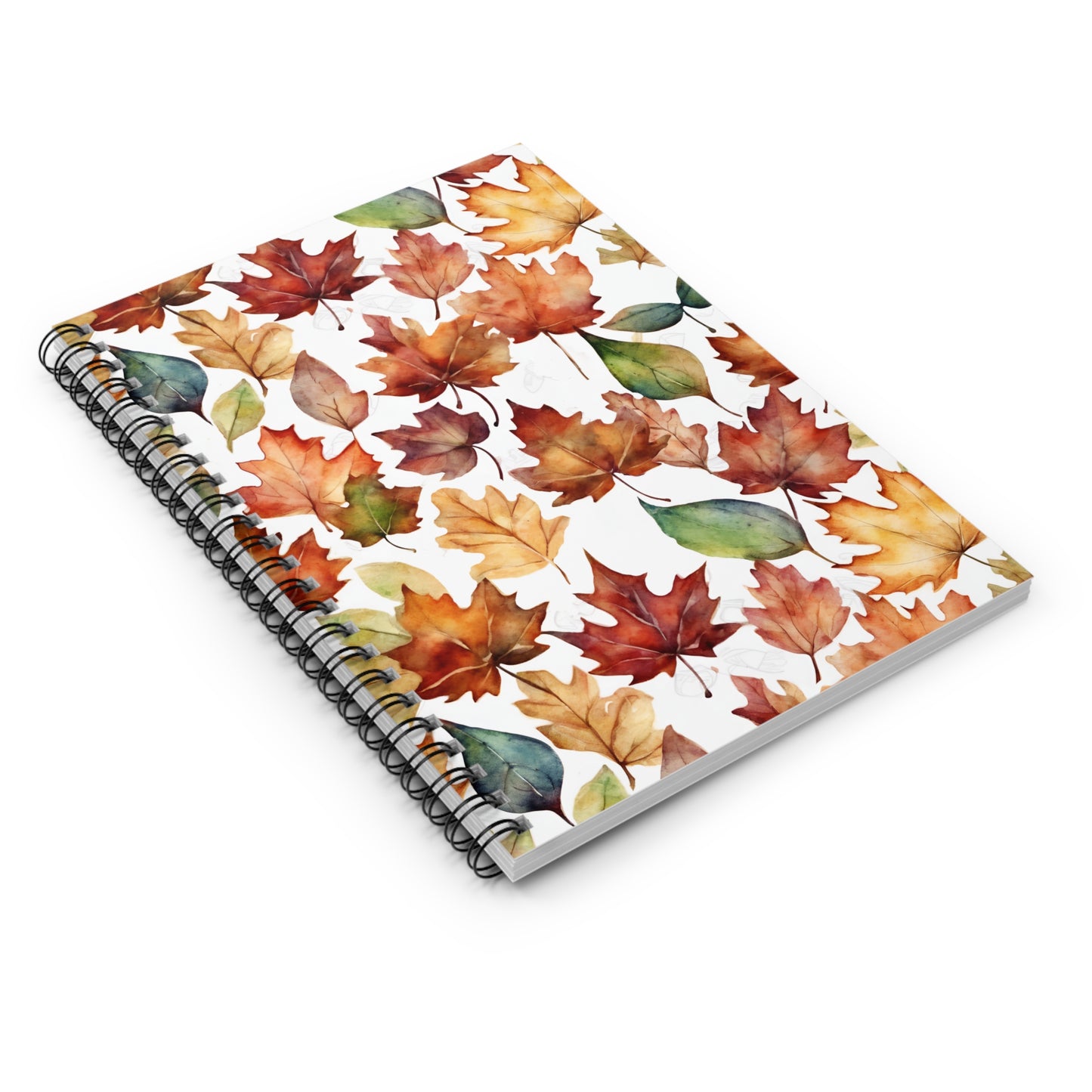 Autumn Leaves, Spiral Notebook - Ruled Line