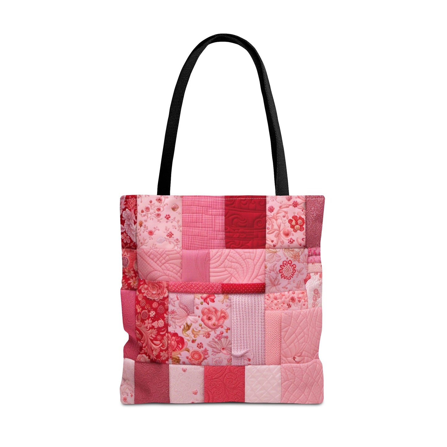 Patchwork in Pinks & Reds Tote Bag (AOP)