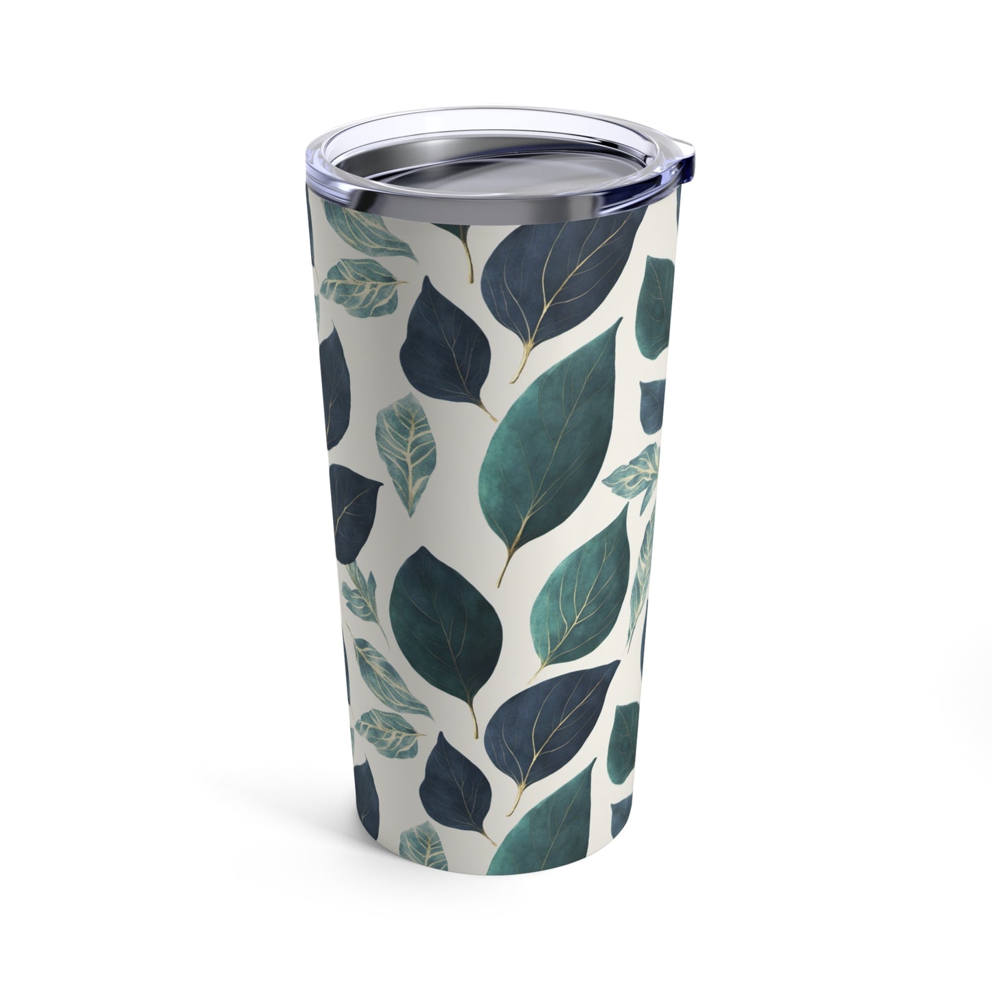 Blue and Green Leaves Tumbler 20oz