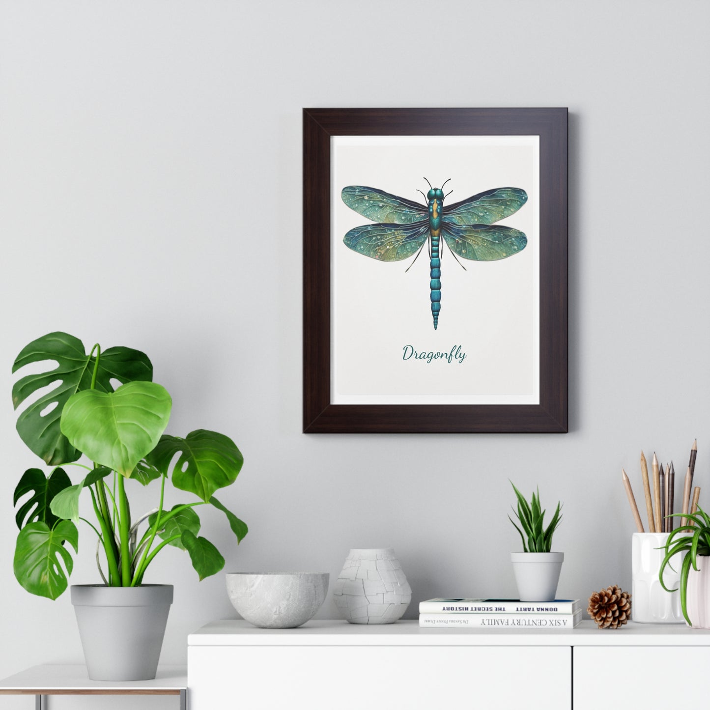 Dragonfly, Framed Vertical Poster