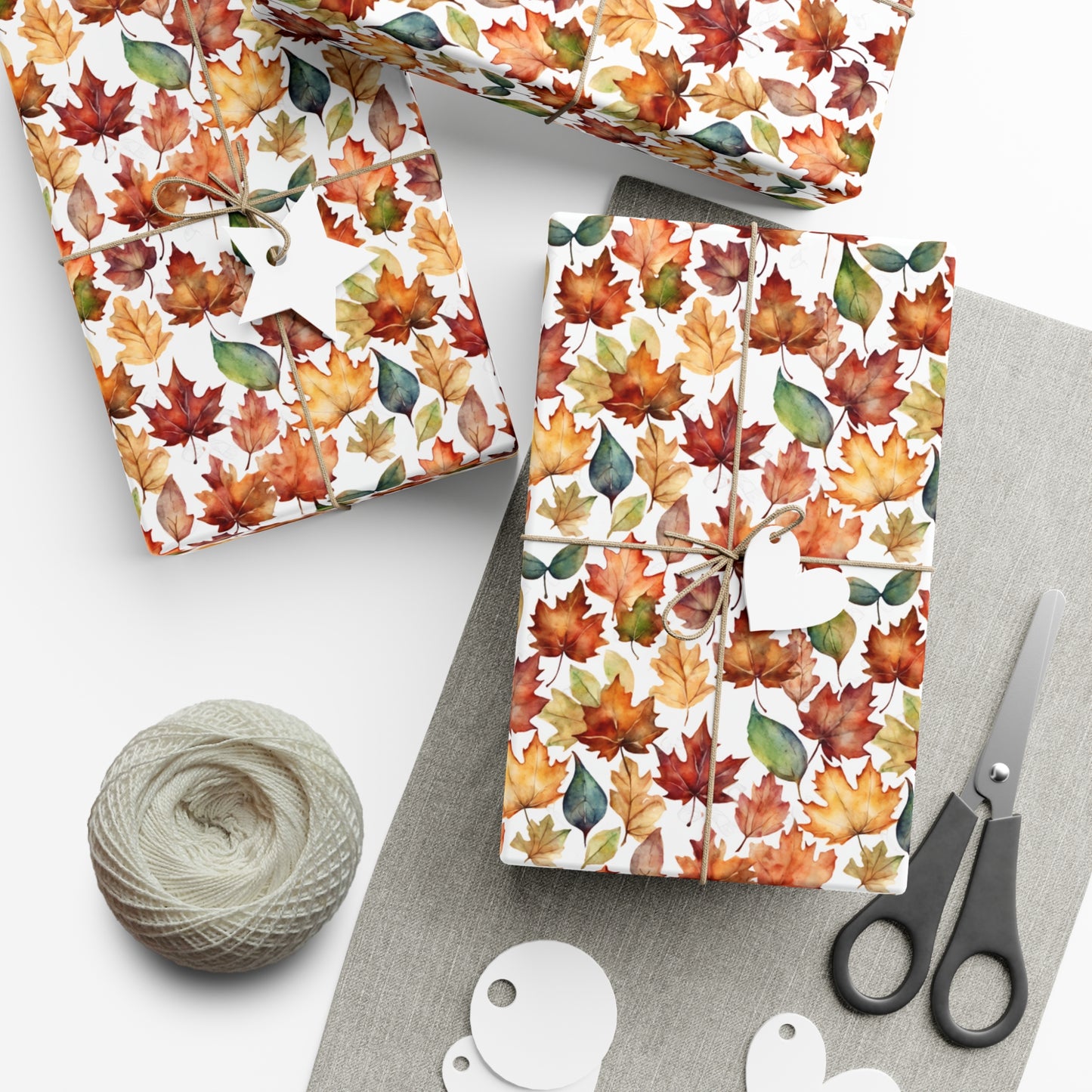 Autumn Leaves Gift Wrap Papers